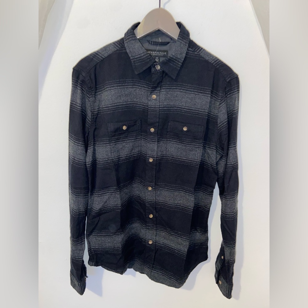 NWT Aèropostale Long Sleeve Flannel Button Down Shirt